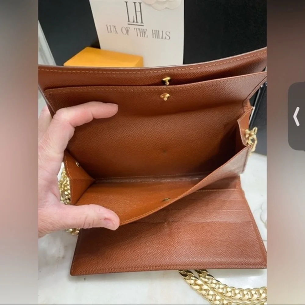 Authentic Louis Vuitton Monogram Trifold Crossbody